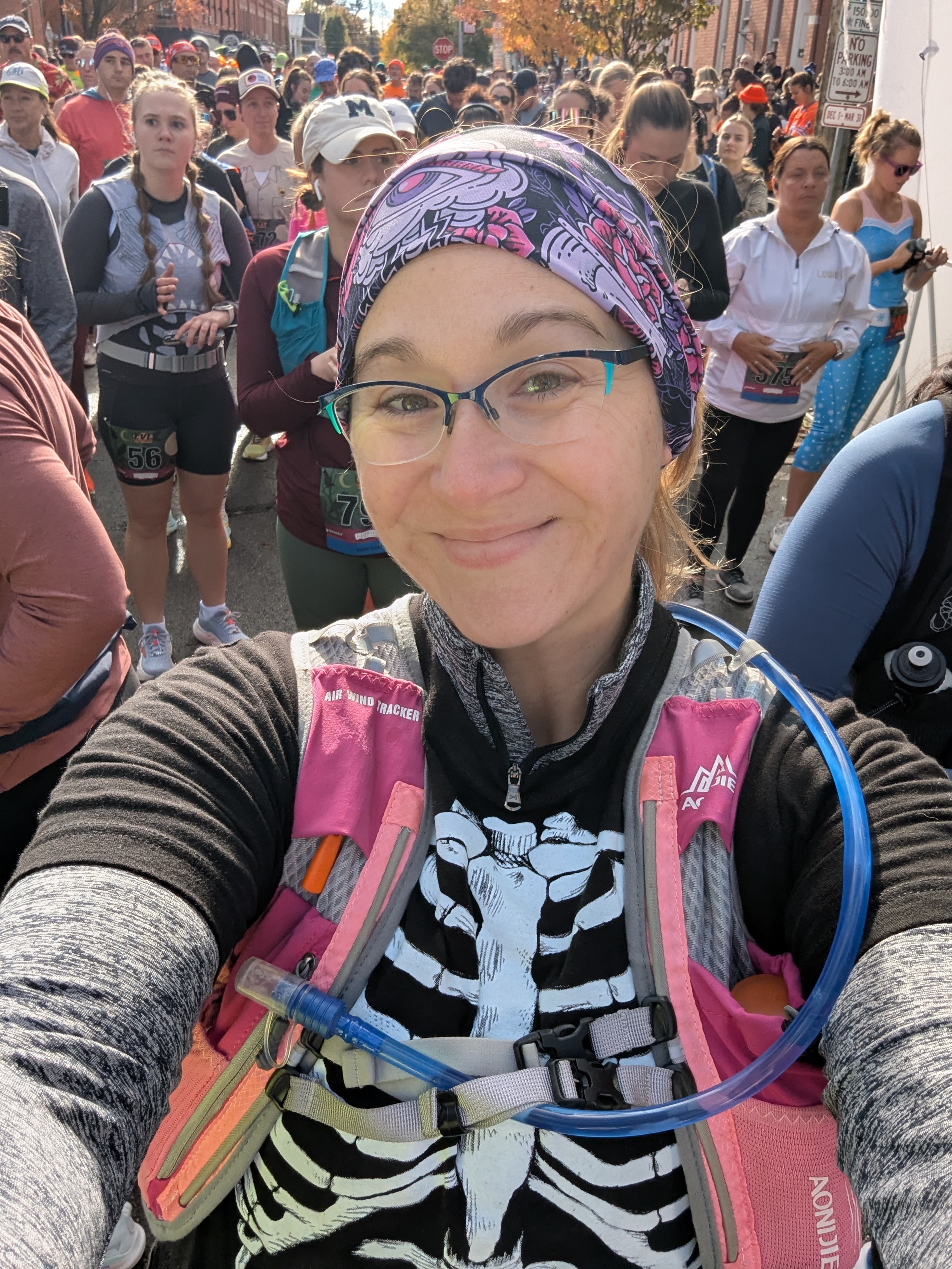 Prickard running in a race