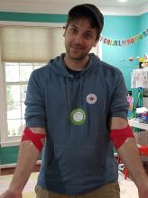 Plasma Hero Darian Sundberg after donation